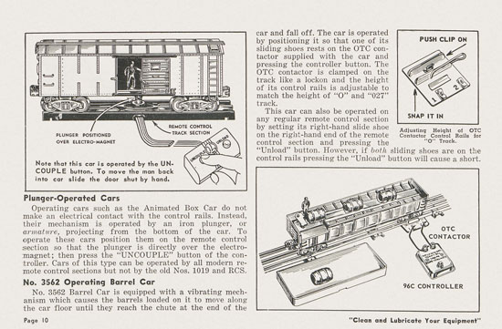 Lionel Instructions for Assembling and Operating 1955-1956