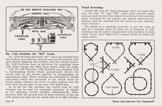 Lionel Instructions for Assembling and Operating 1955-1956