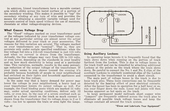 Lionel Instructions for Assembling and Operating 1955-1956