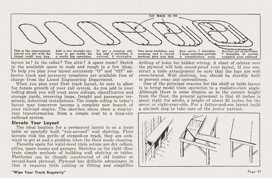 Lionel Instructions for Assembling and Operating 1955-1956