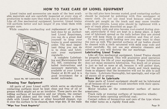 Lionel Instructions for Assembling and Operating 1955-1956