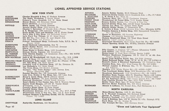 Lionel Instructions for Assembling and Operating 1955-1956