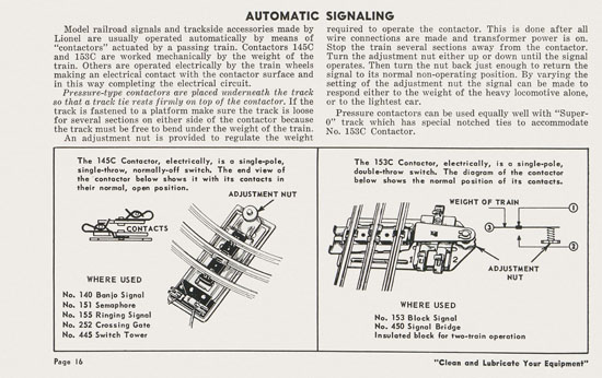 Lionel Instructions for Assembling and Operating 1957