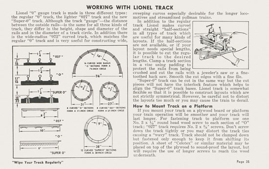 Lionel Instructions for Assembling and Operating 1957