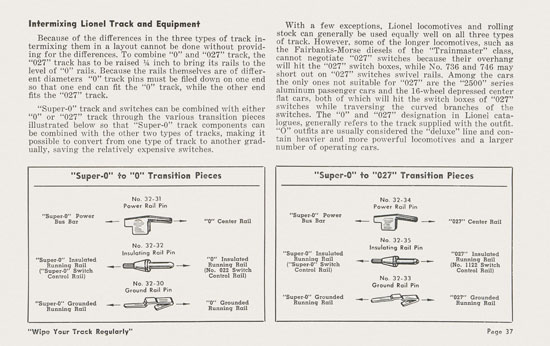 Lionel Instructions for Assembling and Operating 1957