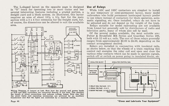 Lionel Instructions for Assembling and Operating 1957