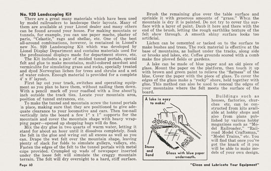 Lionel Instructions for Assembling and Operating 1957