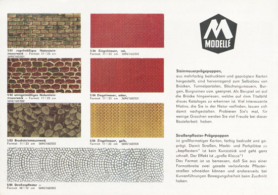 Mamos Bausätze Katalog 1973-1974