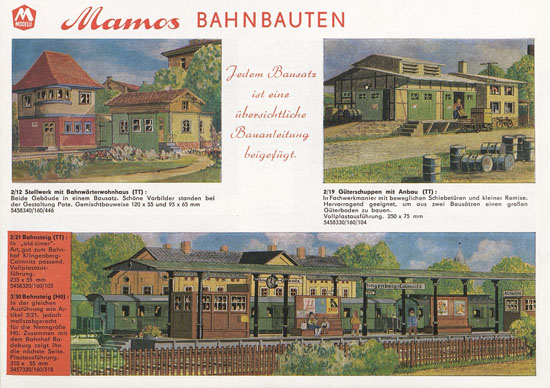 Mamos Bausätze Katalog 1974-1975