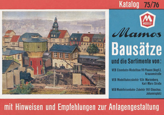 Mamos Bausätze Katalog 1975-1976