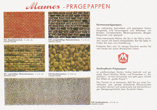 Mamos Bausätze Katalog 1975-1976