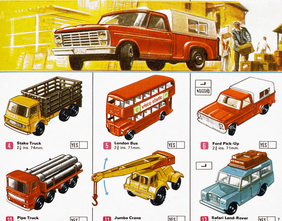 Matchbox Katalog 1969