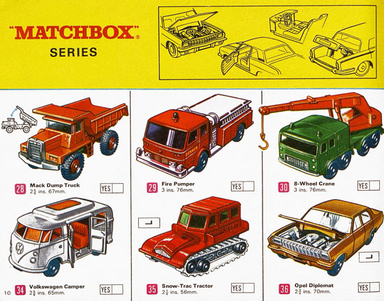 Matchbox Katalog 1969