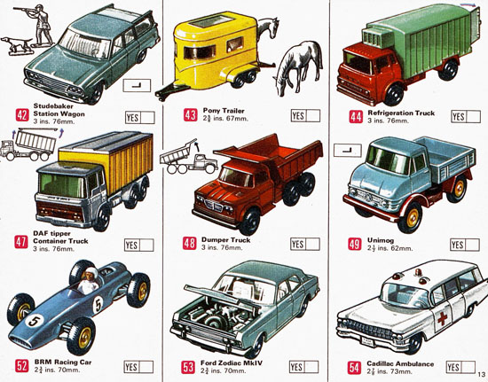 Matchbox Katalog 1969