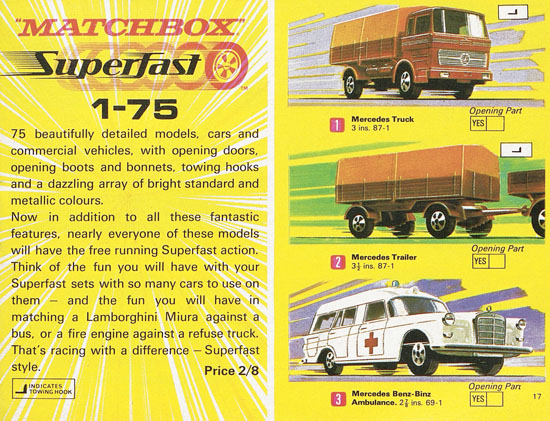 Matchbox Katalog 1970