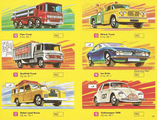 Matchbox Katalog 1970