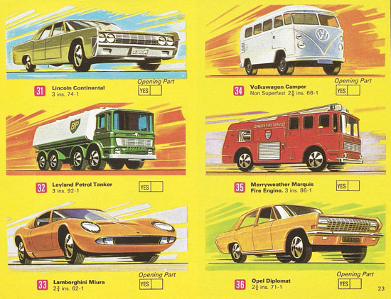 Matchbox Katalog 1970