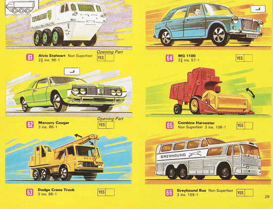 Matchbox Katalog 1970