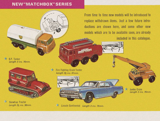 Matchbox Collectors catalogue USA Edition 1964