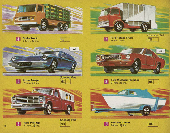 Matchbox catalog USA Edition 1970