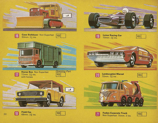 Matchbox catalog USA Edition 1970