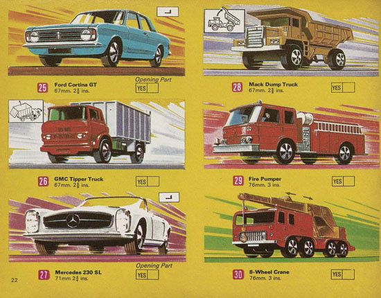 Matchbox catalog USA Edition 1970