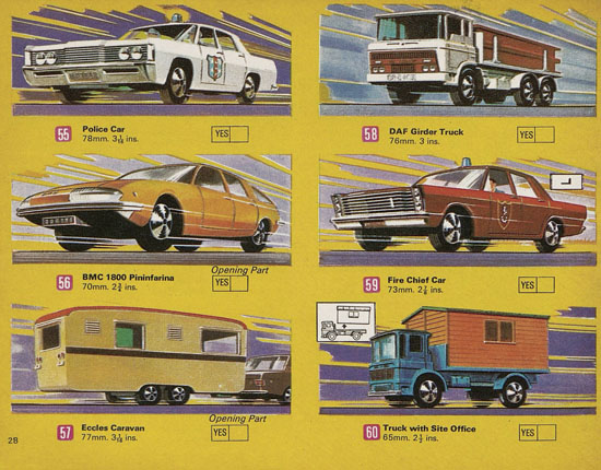 Matchbox catalog USA Edition 1970