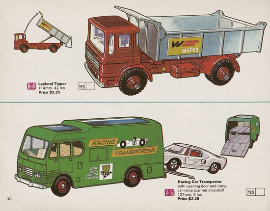 Matchbox catalog USA Edition 1970