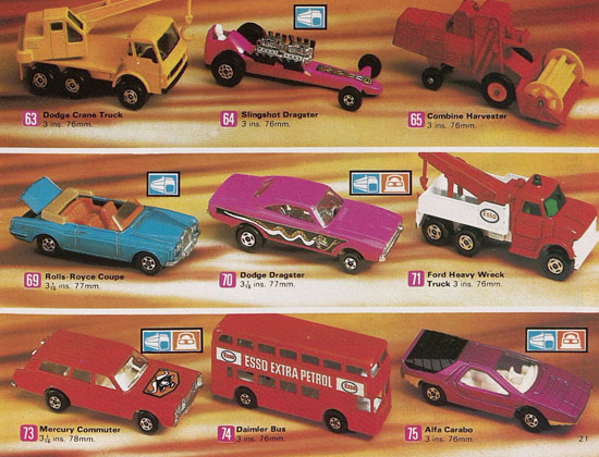 Matchbox catalog USA Edition 1972