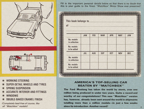 Matchbox Catalogue 1967