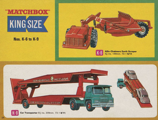 Matchbox Catalogue 1967