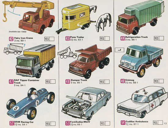 Matchbox Katalog 1969