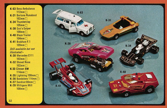 Matchbox catalogue 1977