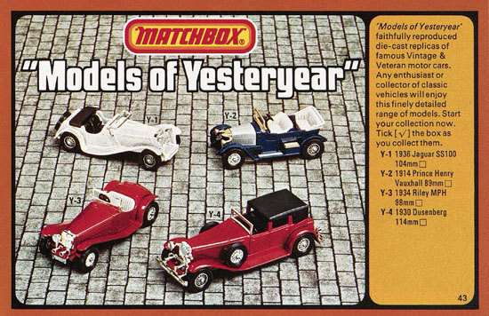 Matchbox catalogue 1977