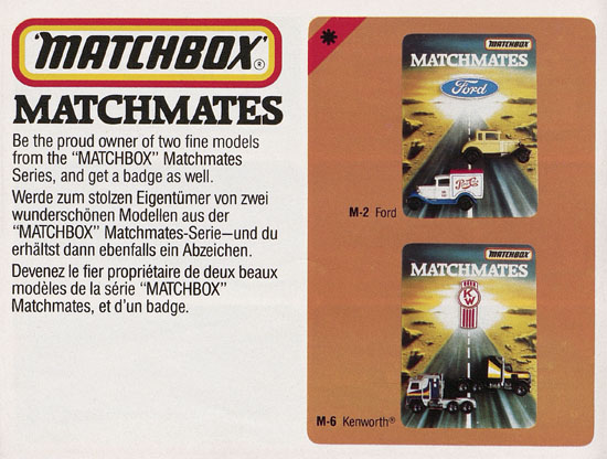 Matchbox catalogue 1984