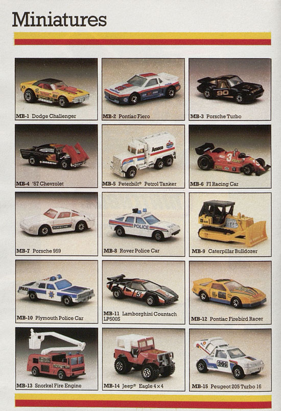 Matchbox catalogue 1987