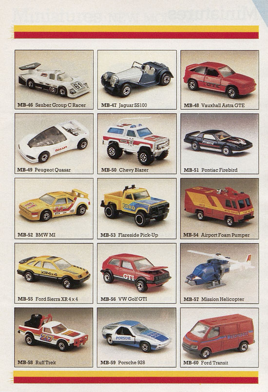 Matchbox catalogue 1987