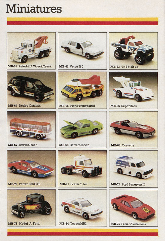 Matchbox catalogue 1987