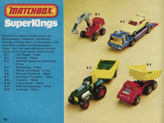 Matchbox Katalog 1979-1980