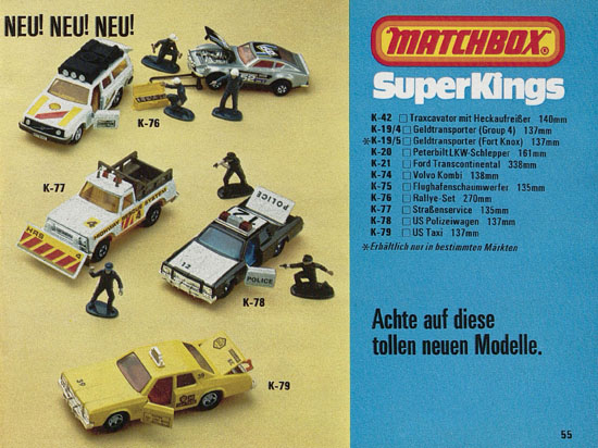 Matchbox Katalog 1979-1980