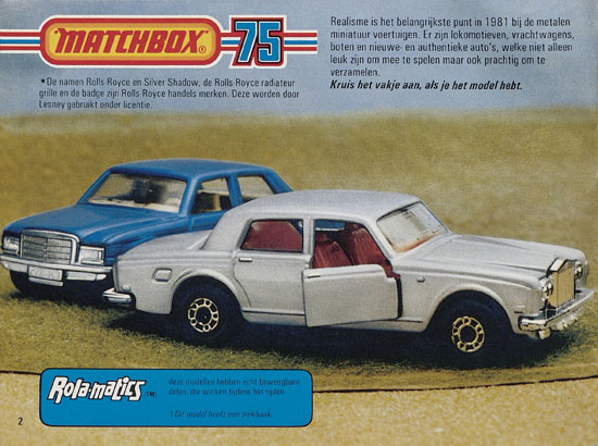 Matchbox Katalogus 1981-1982