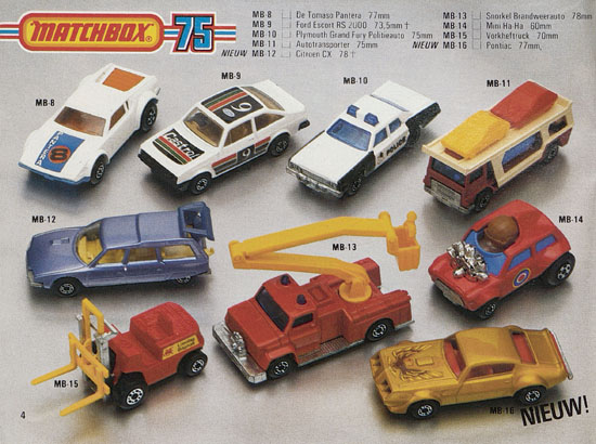 Matchbox Katalogus 1981-1982