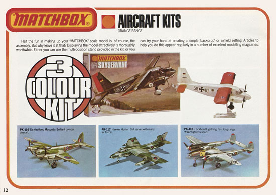 Matchbox Kits catalogue 1976