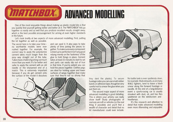 Matchbox Kits catalogue 1976