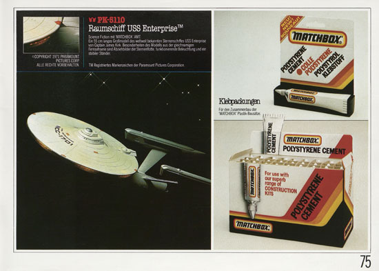 Matchbox Kits Katalog 1982-1983