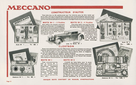 Meccano Les Meilleurs Jouets 1935-1936