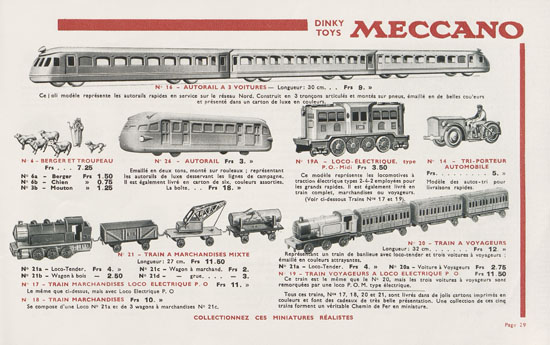 Meccano Les Meilleurs Jouets 1935-1936