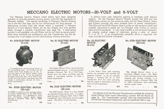 Meccano Katalog 1939-1940