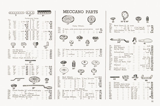 Meccano Katalog 1939-1940