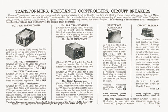 Meccano Katalog 1939-1940